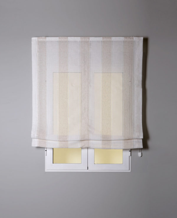 Estor paquetto raya ancha beige